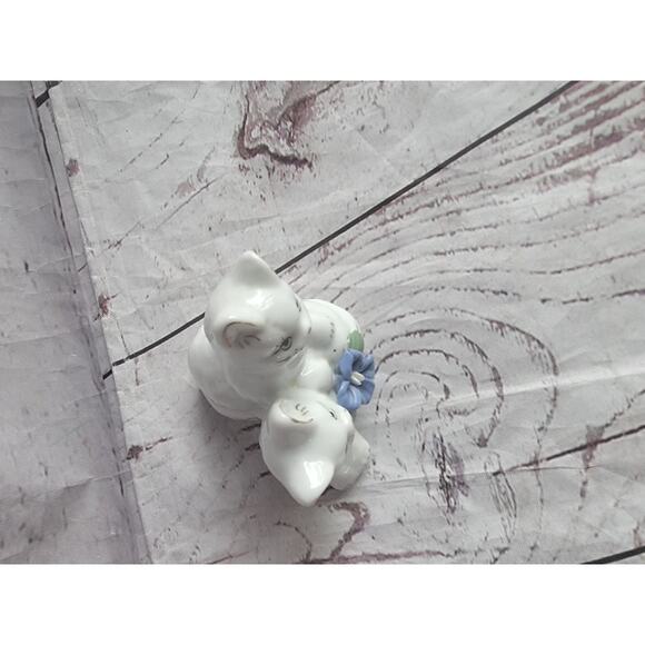 Vintage 2 kittens cats figurine trimmed with gold Castagna Italy 3in - Picture 4 of 7